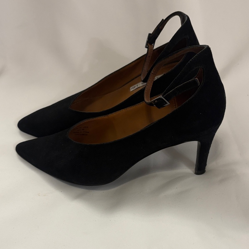 & Other Stories Black Suede Heels Witchy Whimsigoth Party Occasion